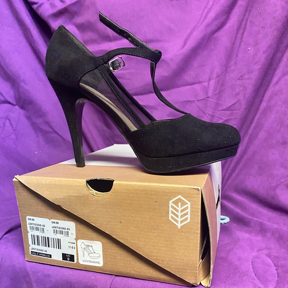 Call it spring black heels